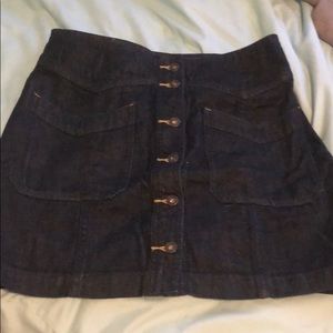 Free people denim skirt